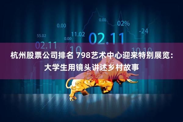 杭州股票公司排名 798艺术中心迎来特别展览：大学生用镜头讲述乡村故事