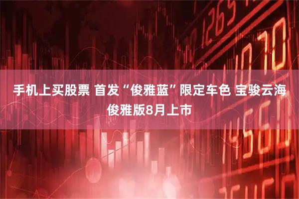 手机上买股票 首发“俊雅蓝”限定车色 宝骏云海俊雅版8月上市